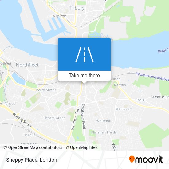 Sheppy Place map