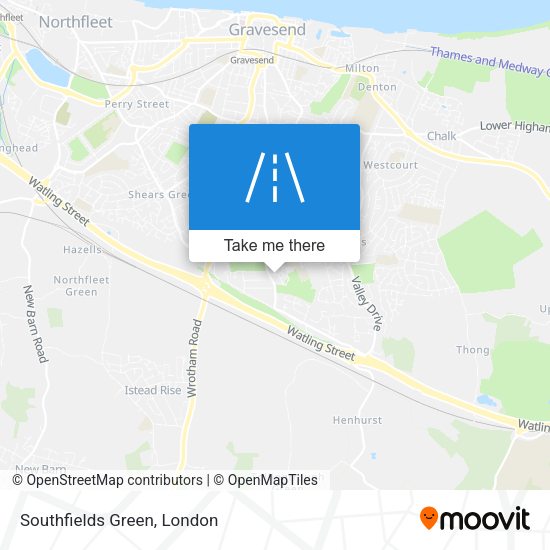 Southfields Green map
