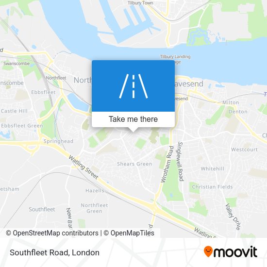 Southfleet Road map