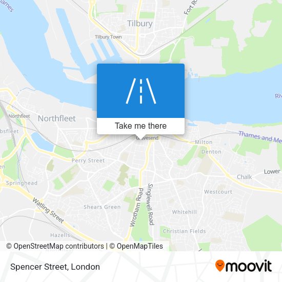 Spencer Street map