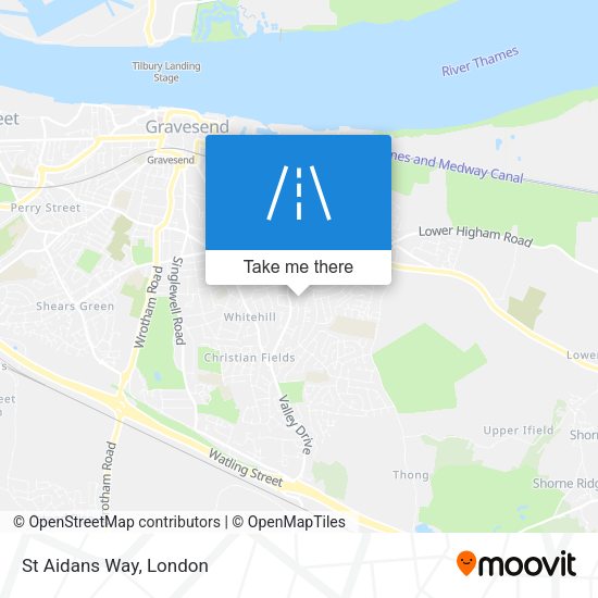 St Aidans Way map