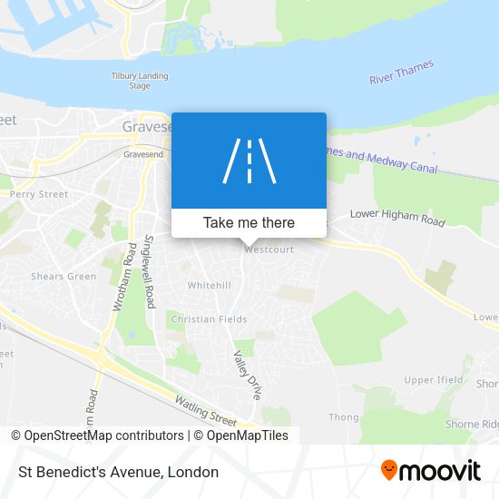 St Benedict's Avenue map