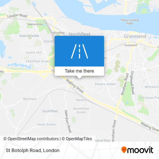 St Botolph Road map