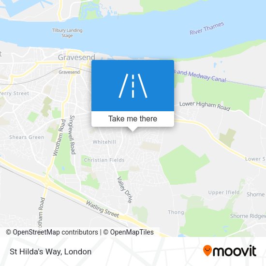 St Hilda's Way map