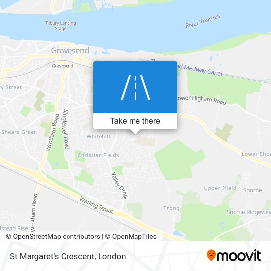 St Margaret's Crescent map