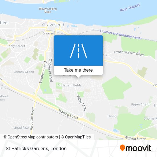 St Patricks Gardens map