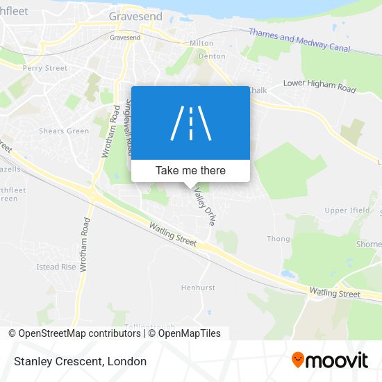 Stanley Crescent map