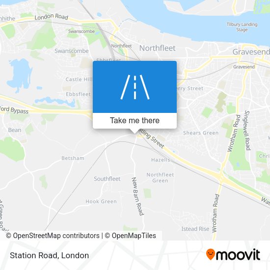 Station Road map