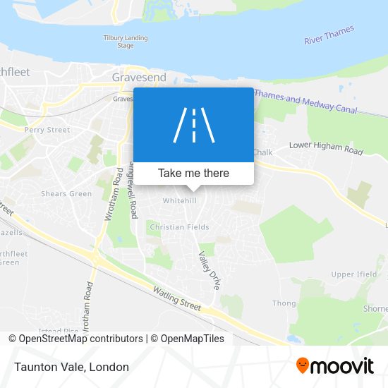 Taunton Vale map