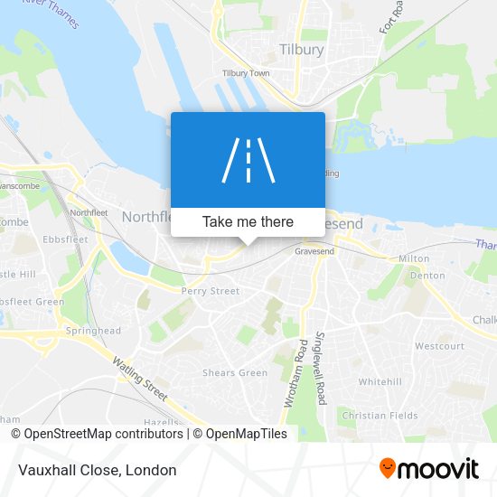 Vauxhall Close map