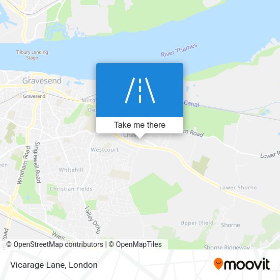 Vicarage Lane map