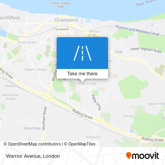 Warrior Avenue map