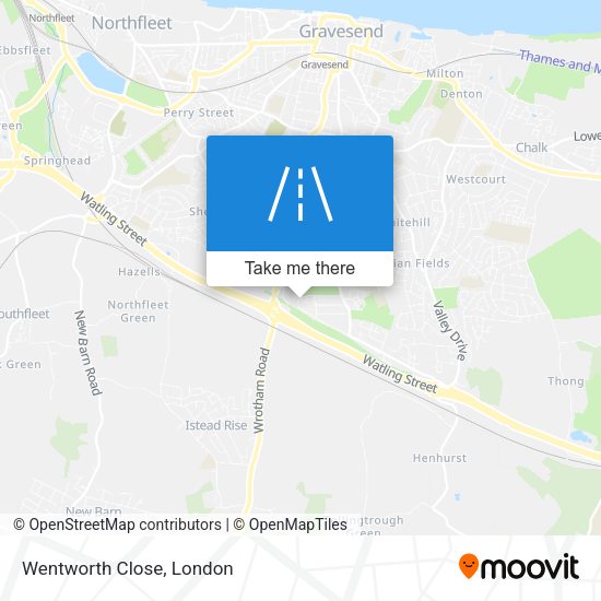 Wentworth Close map