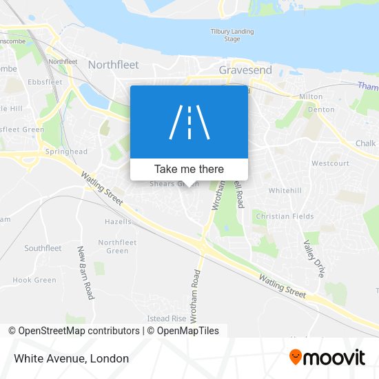 White Avenue map
