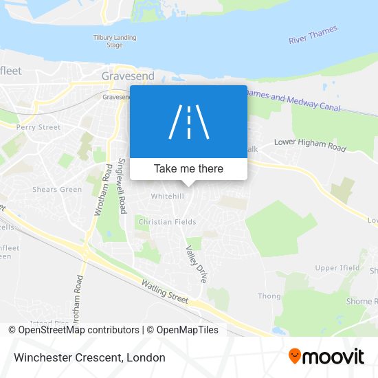 Winchester Crescent map