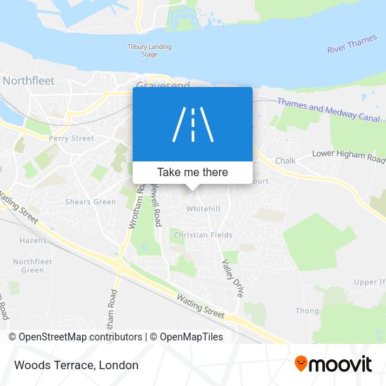 Woods Terrace map