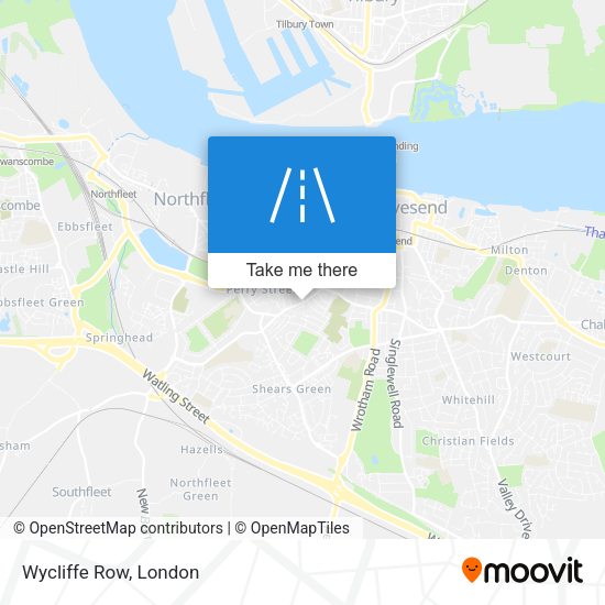 Wycliffe Row map