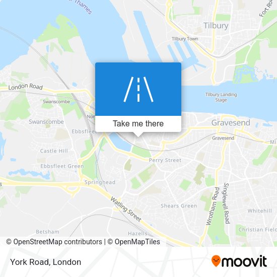 York Road map
