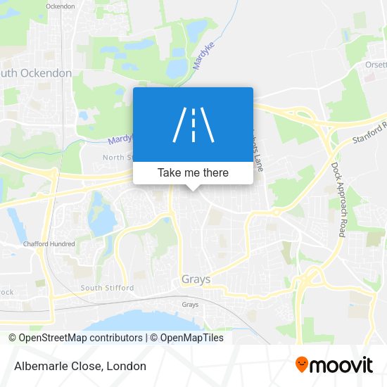Albemarle Close map