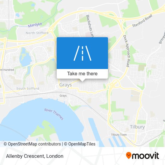 Allenby Crescent map