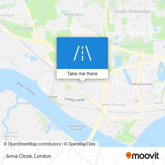 Anna Close map