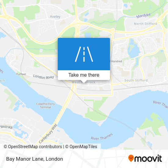 Bay Manor Lane map