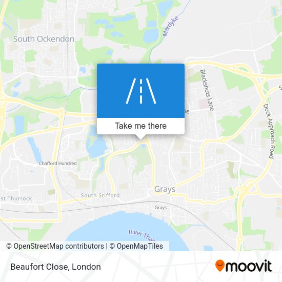 Beaufort Close map