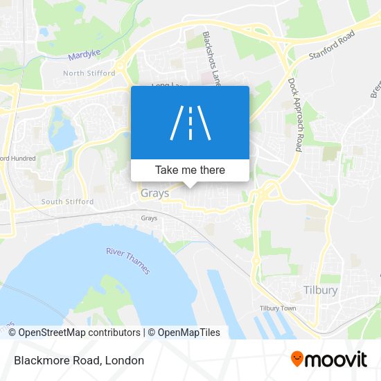 Blackmore Road map