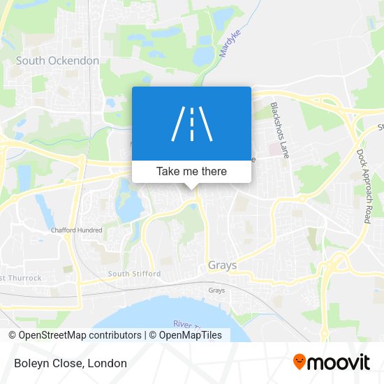 Boleyn Close map