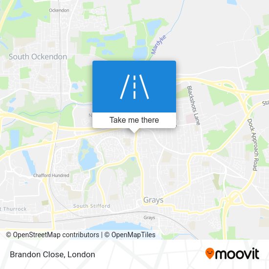 Brandon Close map