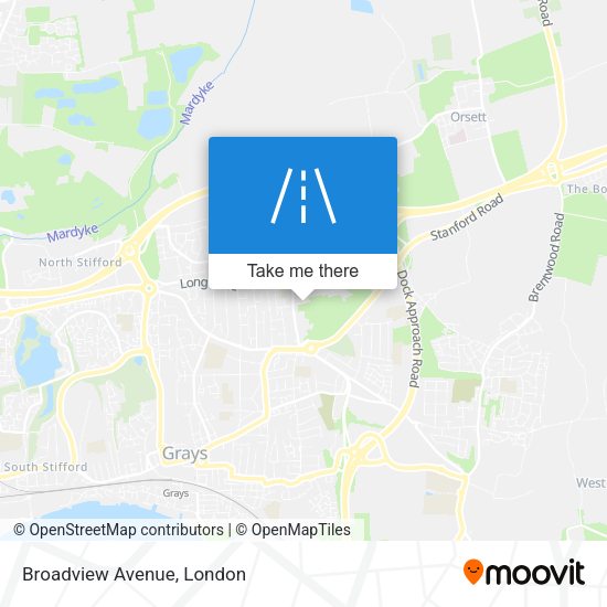 Broadview Avenue map