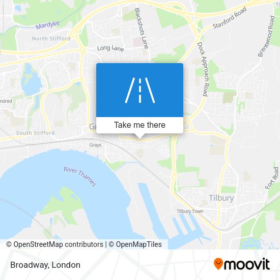 Broadway map