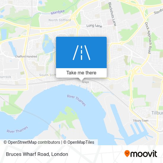 Bruces Wharf Road map