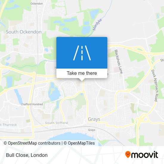 Bull Close map