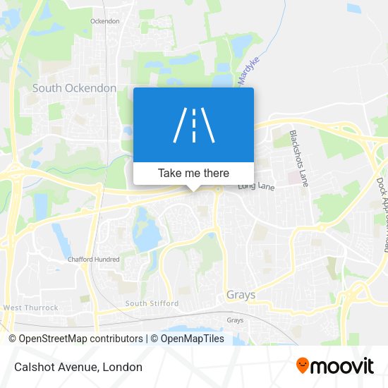 Calshot Avenue map