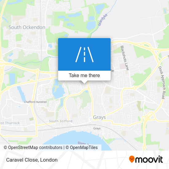 Caravel Close map