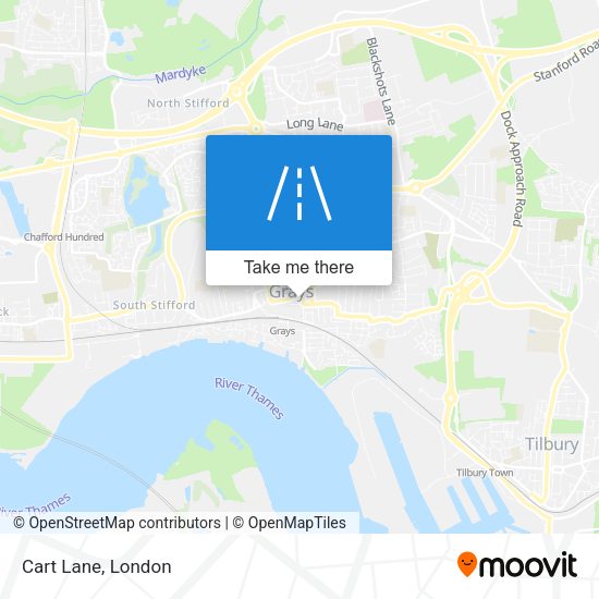 Cart Lane map