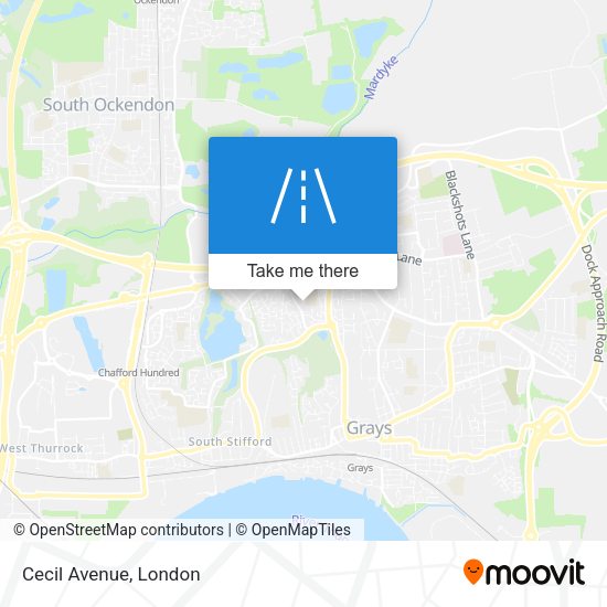 Cecil Avenue map