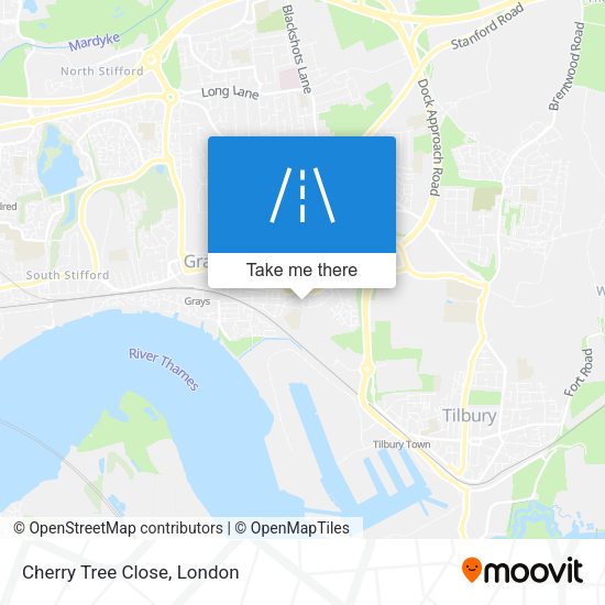 Cherry Tree Close map