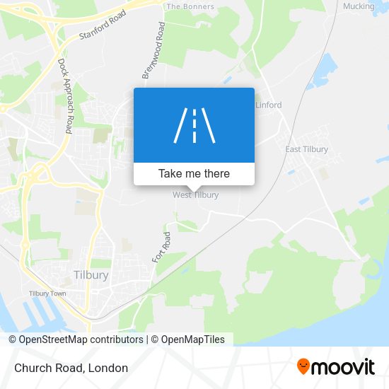 Church Road map