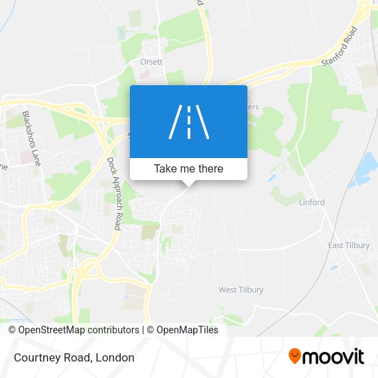 Courtney Road map