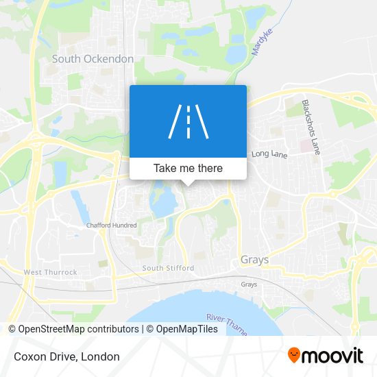 Coxon Drive map