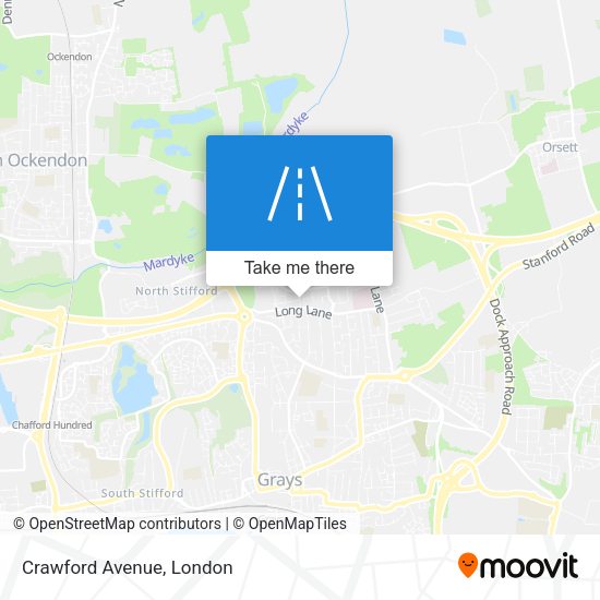 Crawford Avenue map