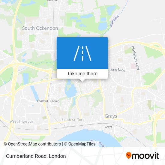 Cumberland Road map