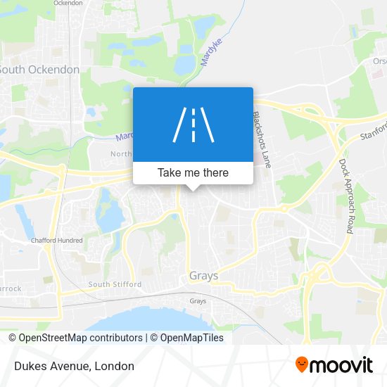 Dukes Avenue map