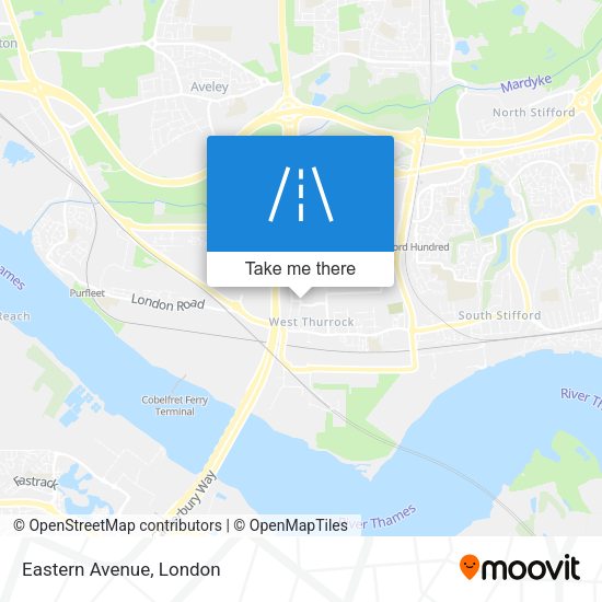 Eastern Avenue map