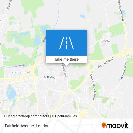 Fairfield Avenue map