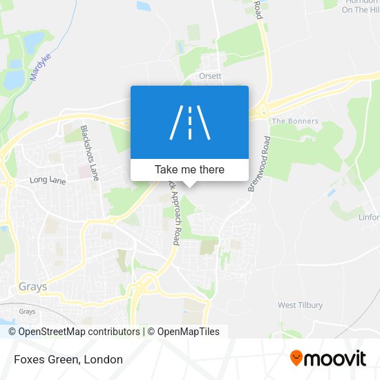 Foxes Green map