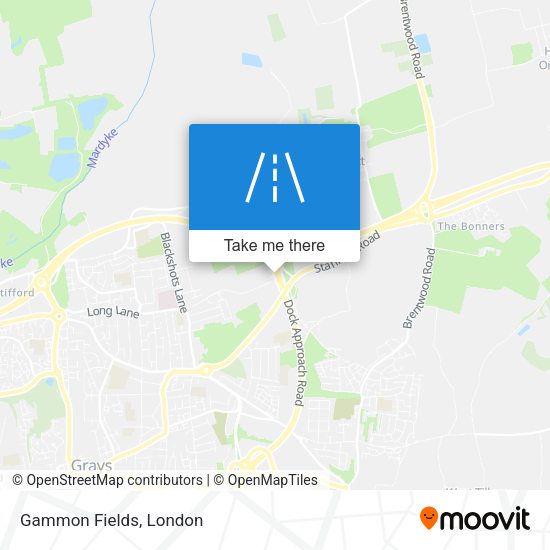 Gammon Fields map