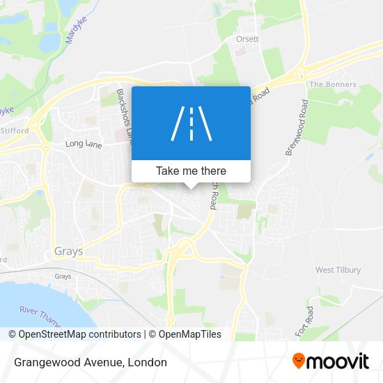 Grangewood Avenue map